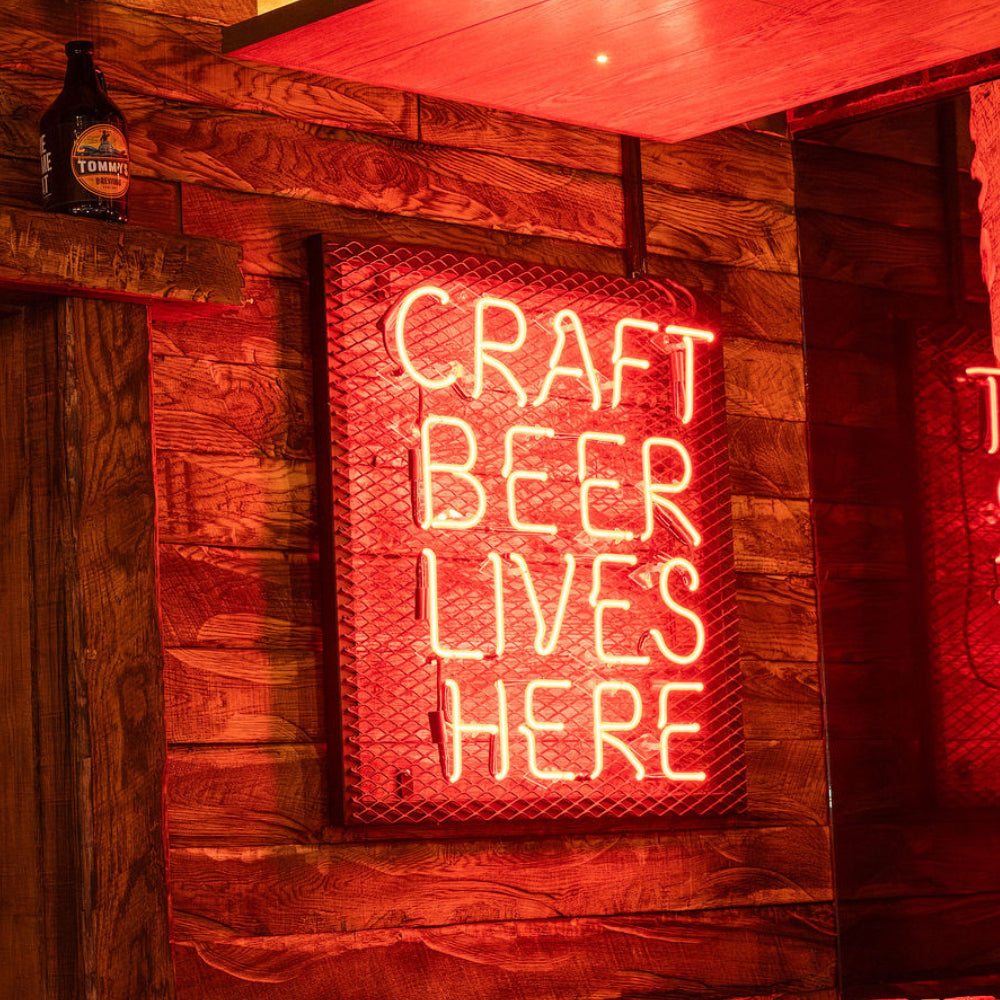 Brewed here. Poured fresh.