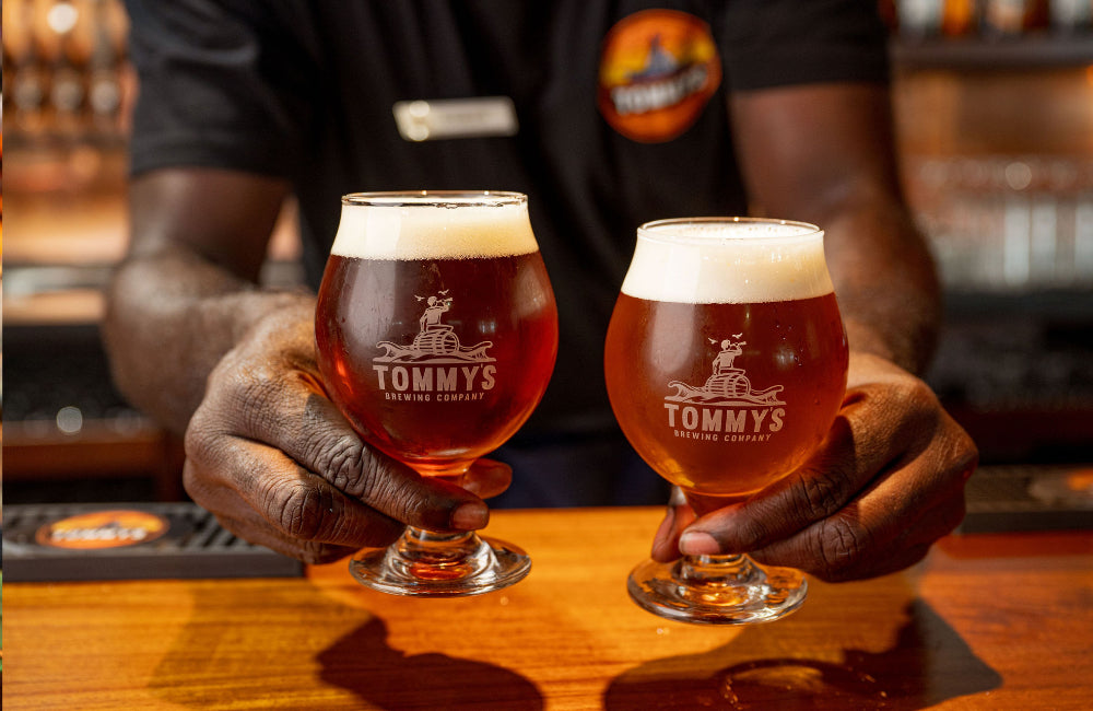 24 taps. Poured fresh.